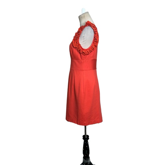Trina Turk Orange Mina Ruffle Mini Dress Size Small - Picture 12 of 14